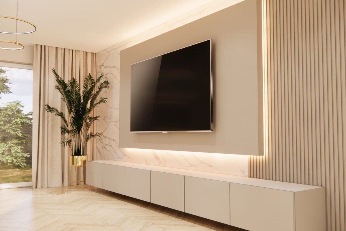 Marmur + MDF — minimalistyczny mariaż